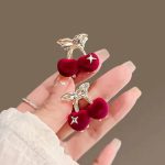 مینی کلیپس گیلاس مخملی